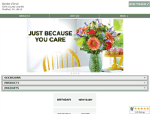 Tablet Screenshot of gordonfloristinc.com